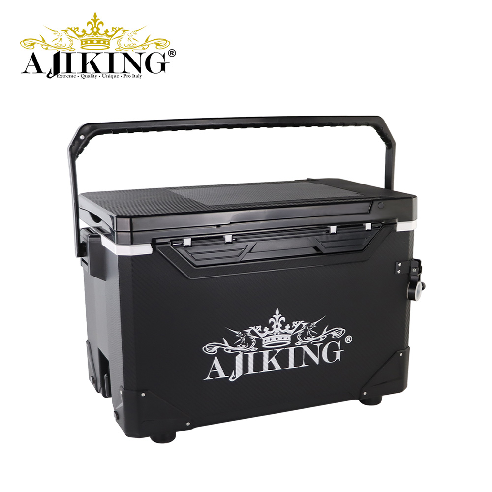 AJIKING COOLER TACKLE BOX - BLACK ACT 1002